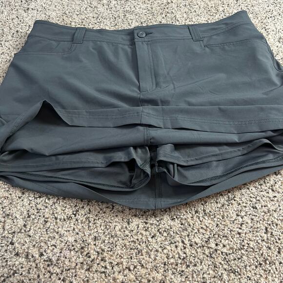 Eddie Bauer Gray Skort Size 16 Athleisure Activewear Pickleball Golf - Picture 2 of 6